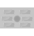 White frames in art gallery vector image