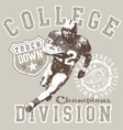 College football div vector image