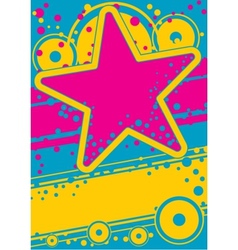 Retro poster vector image