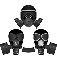 Gas masks vector image