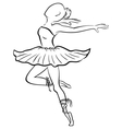 Dancing woman vector image