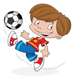 Boy with a ball vector image