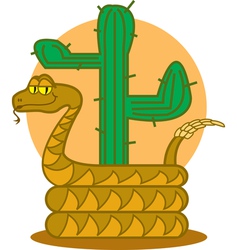 Rattlesnake vector image