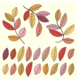 Autumn leaves and tree branches set Autumn leaves and tree branches set vector image