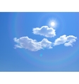 Sky background vector image