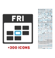 Friday Flat Icon Friday Flat Icon vector image