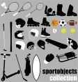 Sport equipment set vector image