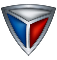 Steel shield with flag czech republic Steel shield with flag czech republic vector image
