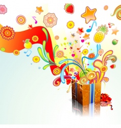 Gift box vector image