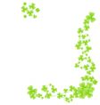 Corner shamrock pattern vector image