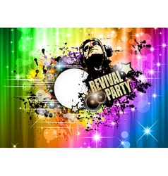 Abstract Disco Club Flyer vector image