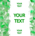 Green polygons background with place for your text vector image