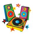 Turntable vector image
