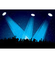 Concert crowd vector image