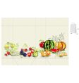 Template for bag with fruit vector image
