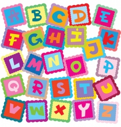 Educational alphabet for children Royalty Free Vector Image