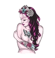 Tattooed Lady vector image