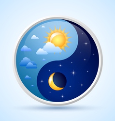 Day and night symbol vector image