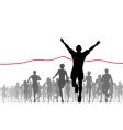 Finishing line vector image