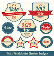 Vote 2012 lables vector image