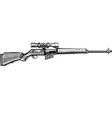 Hunting rifle vector image