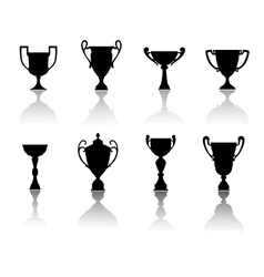 Sport cups and awards Sport cups and awards vector image