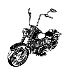 Chopper customized motorcycle vector image