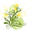 Floral design vector image