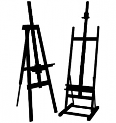 Artist easel vector image