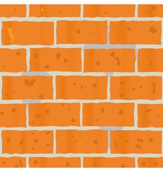 Red bricks wall seamless vector image
