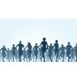 Running crowd vector image