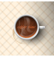 Cup of coffee vector image