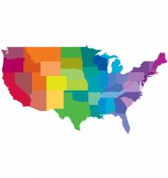 Usa rainbow vector image
