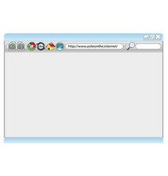 Internet web browser vector image