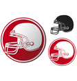 American football helmet icon vector image