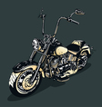 Vintage motorcycle vector image