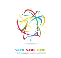 Business abstract icon vector image