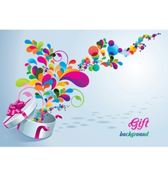 Beautiful gift background vector image