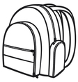 Bag pack vector image