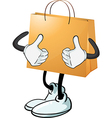 A yellow bag vector image