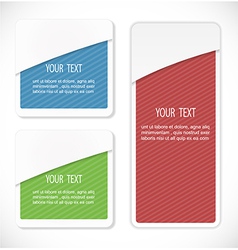 Set of labels vector image