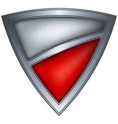 Steel shield with flag poland vector image