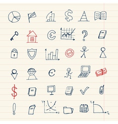 Set of finance icons for your design vector image