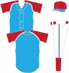 Baseball uniform vector image