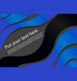 Wavy template Wavy template vector image