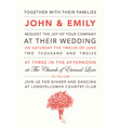 Wedding invitation vector image