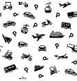 Seamless backdrop transport icons wrapping paper vector image