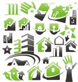 Set of house icons symbols and logos vector image
