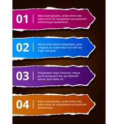 Paper number options banners vector image