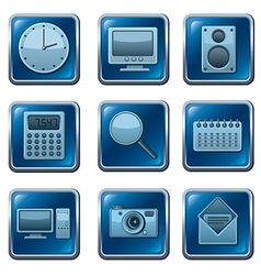 Computer applications buttons vector image